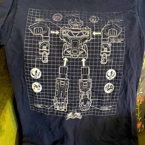 Power Rangers TShirt Blue Graphic